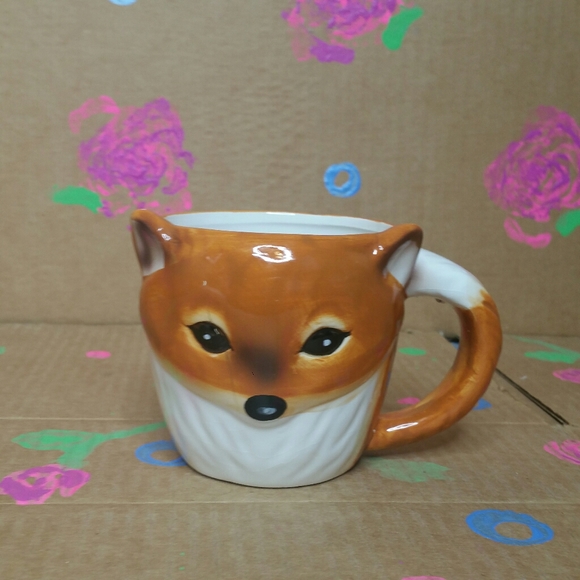 FOXY Fox Animal Shaped Coffee Mug - Picture 3 of 11